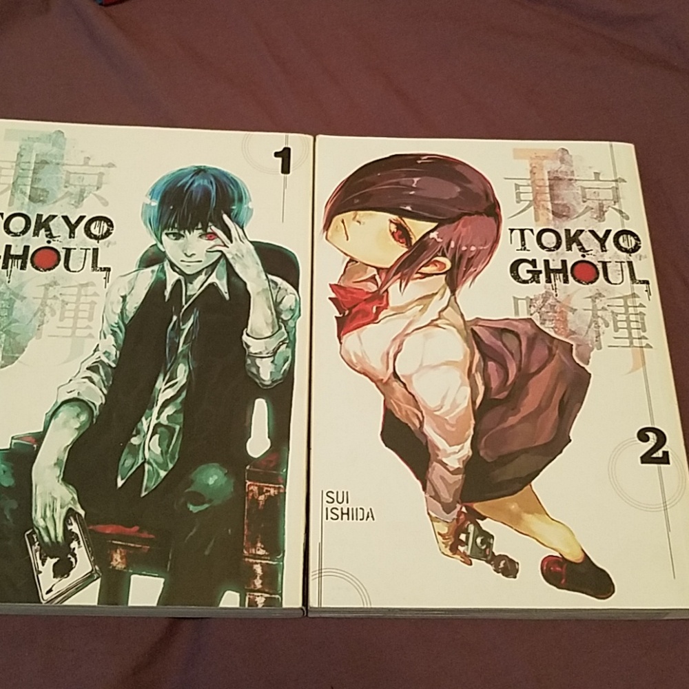 Tokyo Ghoul manga vol 1 and 2